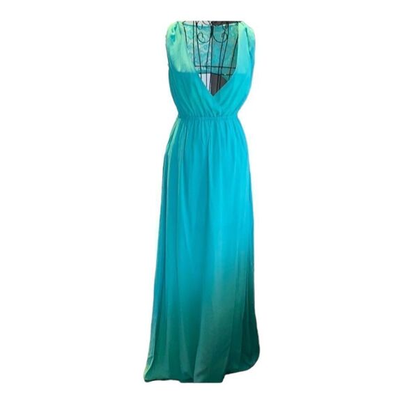 Symphony Mint lace open back maxi dress size S NWT - Picture 1 of 8